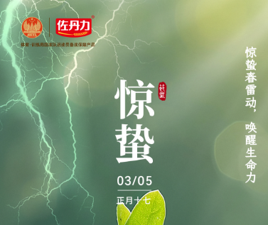 惊蛰丨春雷惊百虫，佐丹力159叫醒身体的“健康力”！